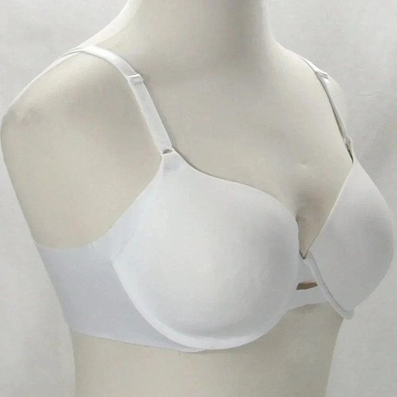 34D Warners No Side‎ Effects UW Contour Bra White - Picture 2 of 5